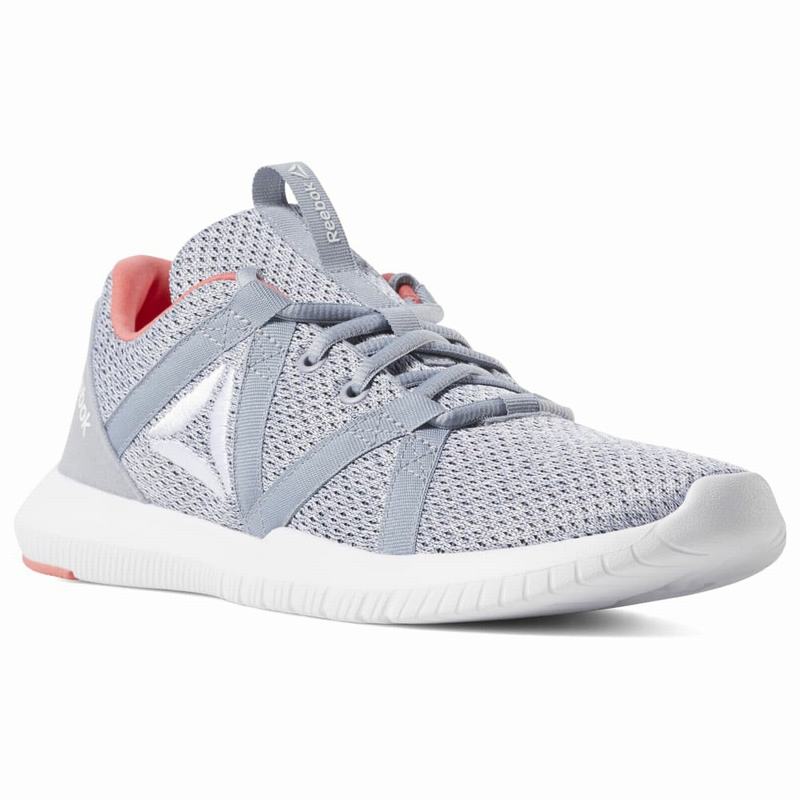 Adidasi Training Reebok Reago Essential Dama Gri/Albi/Roz Romania FT6617CQ